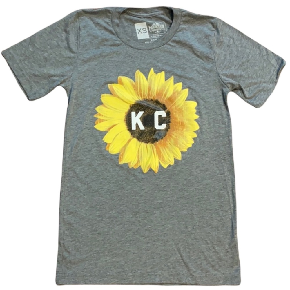 NWOT Charly Hustle KC Sunflower Shirt